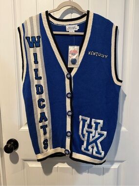 Vintage Wildcat Clothing Co. University of Kentucky Wildcats Knit Button-Up Swea